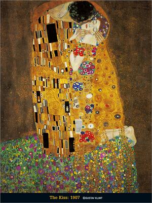 The kiss by Gustav Klimt 